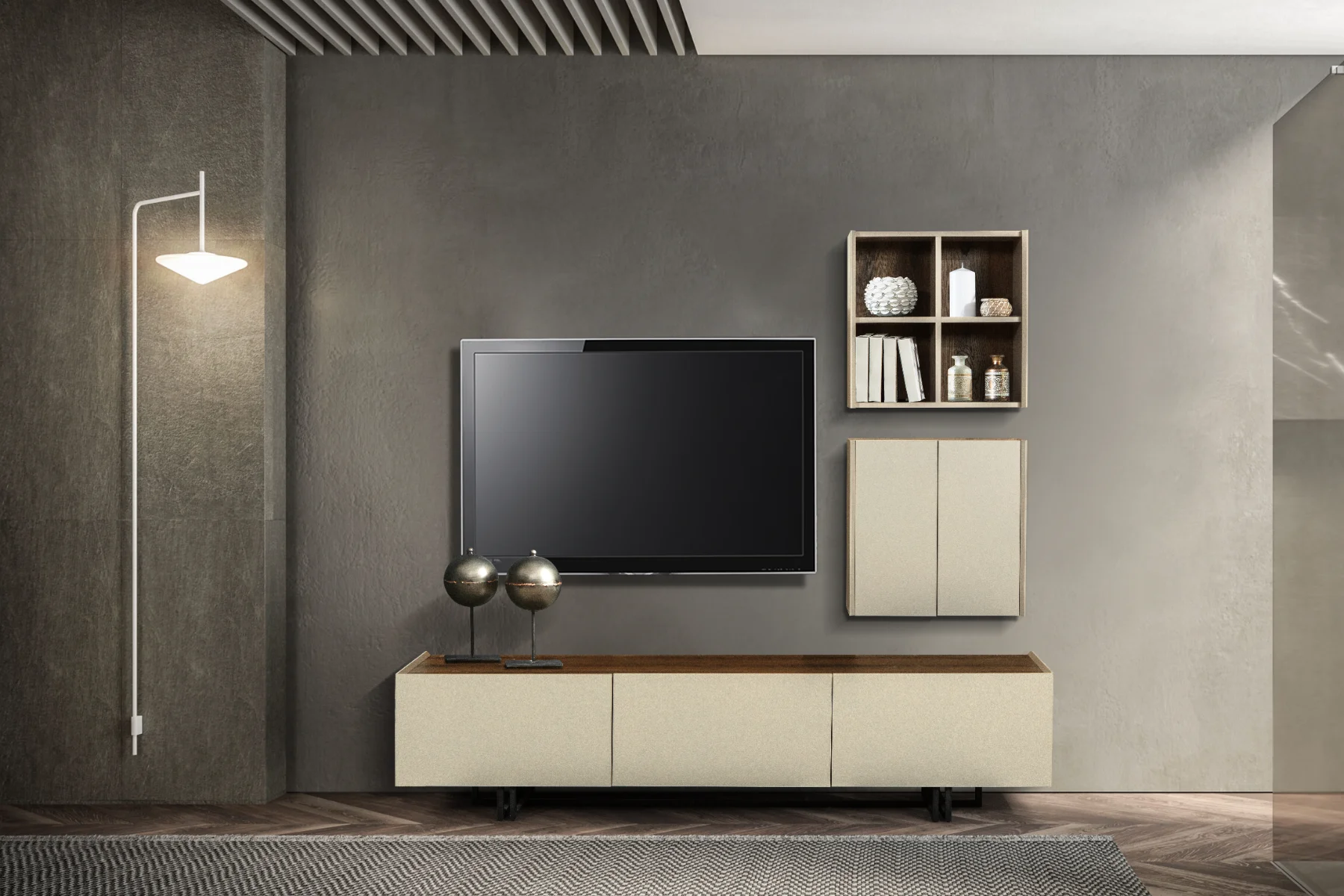 Erzin Tv Ünitesi C2 Modül Kapaklı Kare Raf