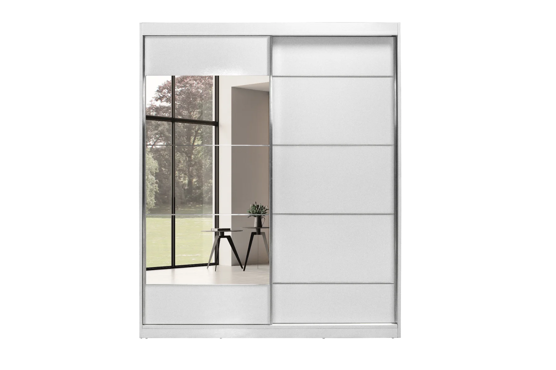 Hera Kleiderschrank 160cm Weiß