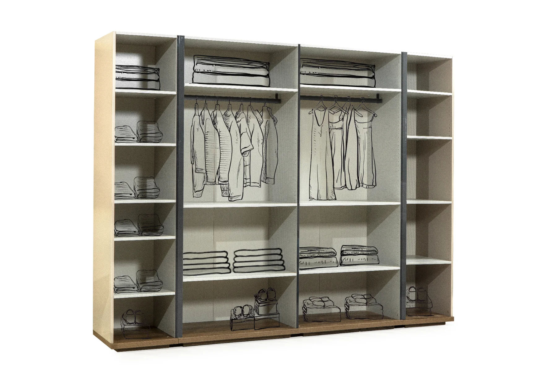 Chambre Erzin 6 Portes avec Miroir