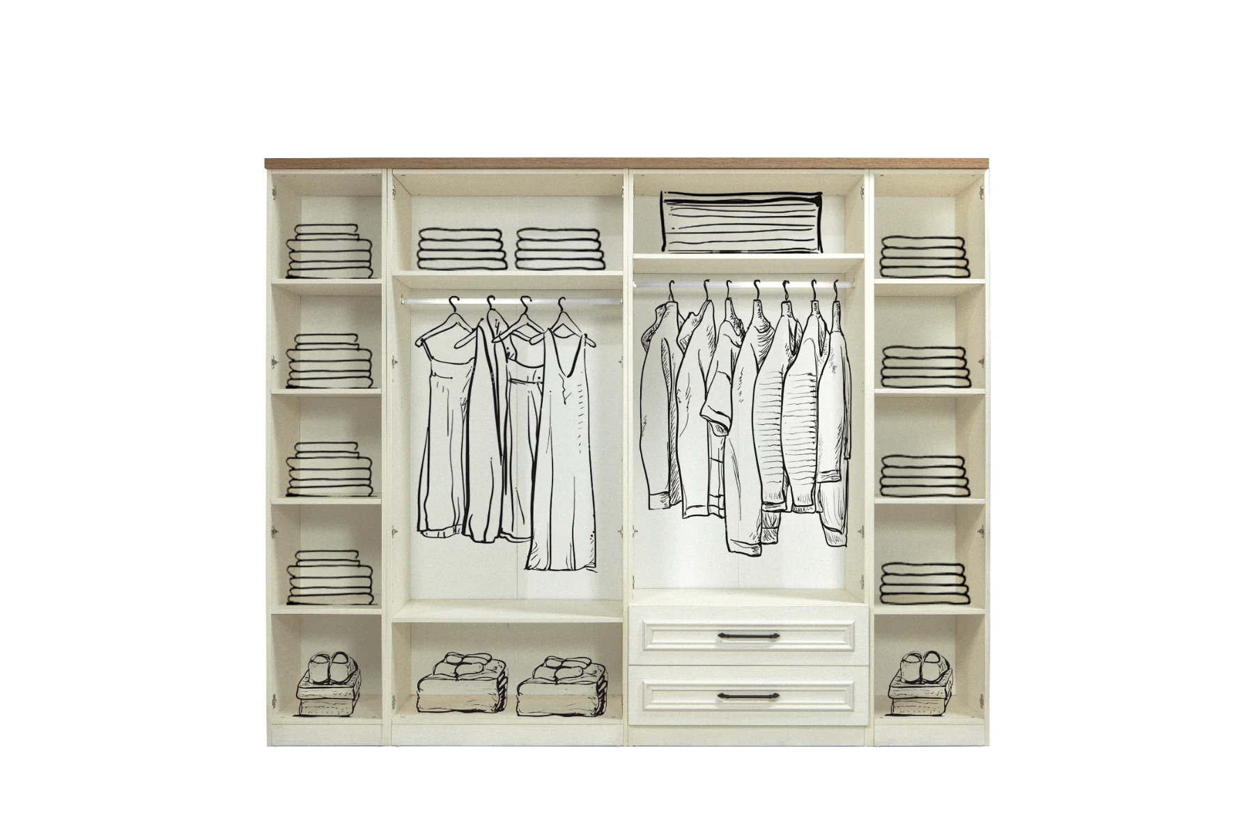 Rose Yatak Odası 6 Kapaklı