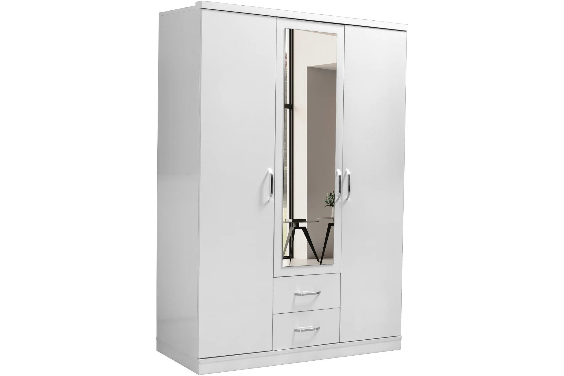 Ares Kleiderschrank 3-türig Weiß