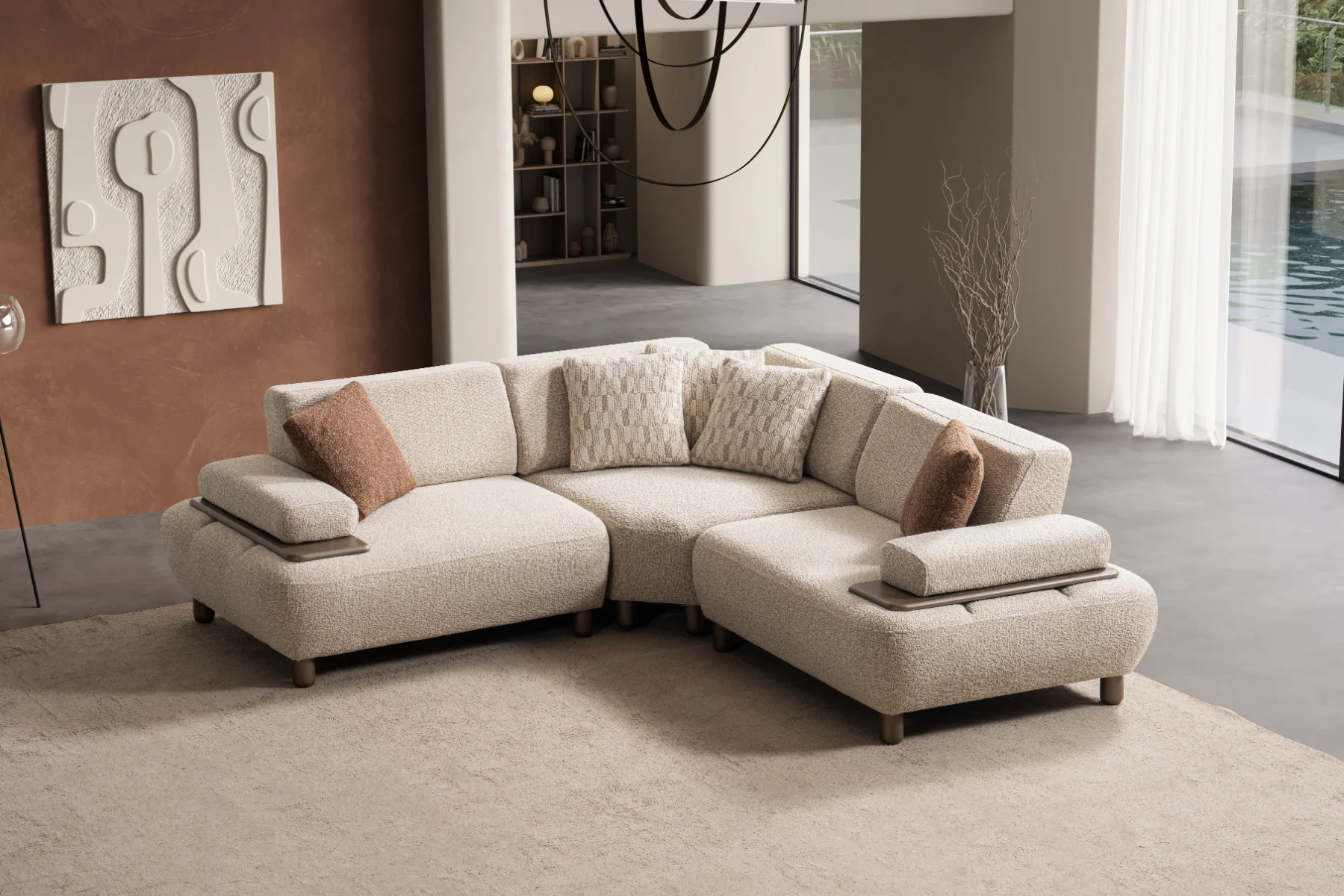 Canapé d'Angle Mia 240x240cm