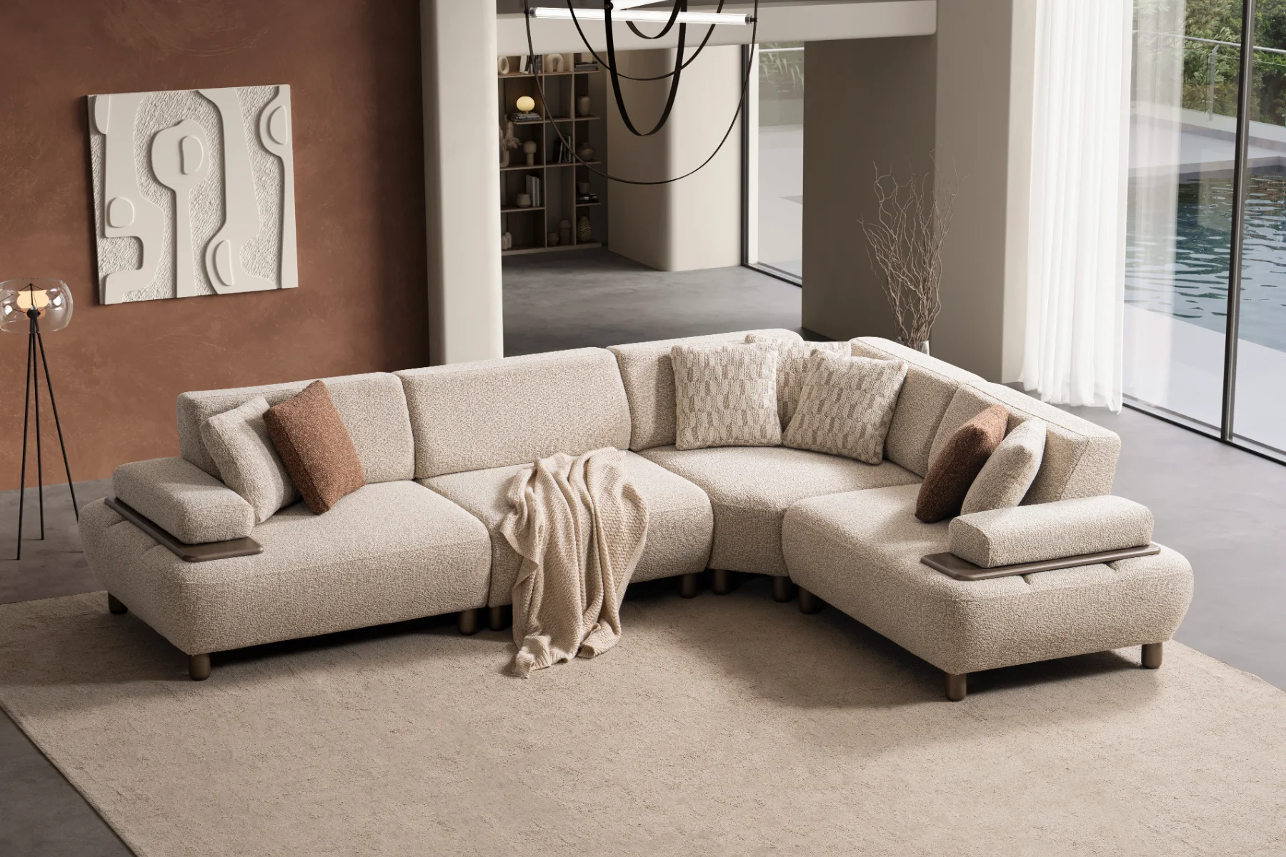 Canapé d'angle Mia 330x240cm