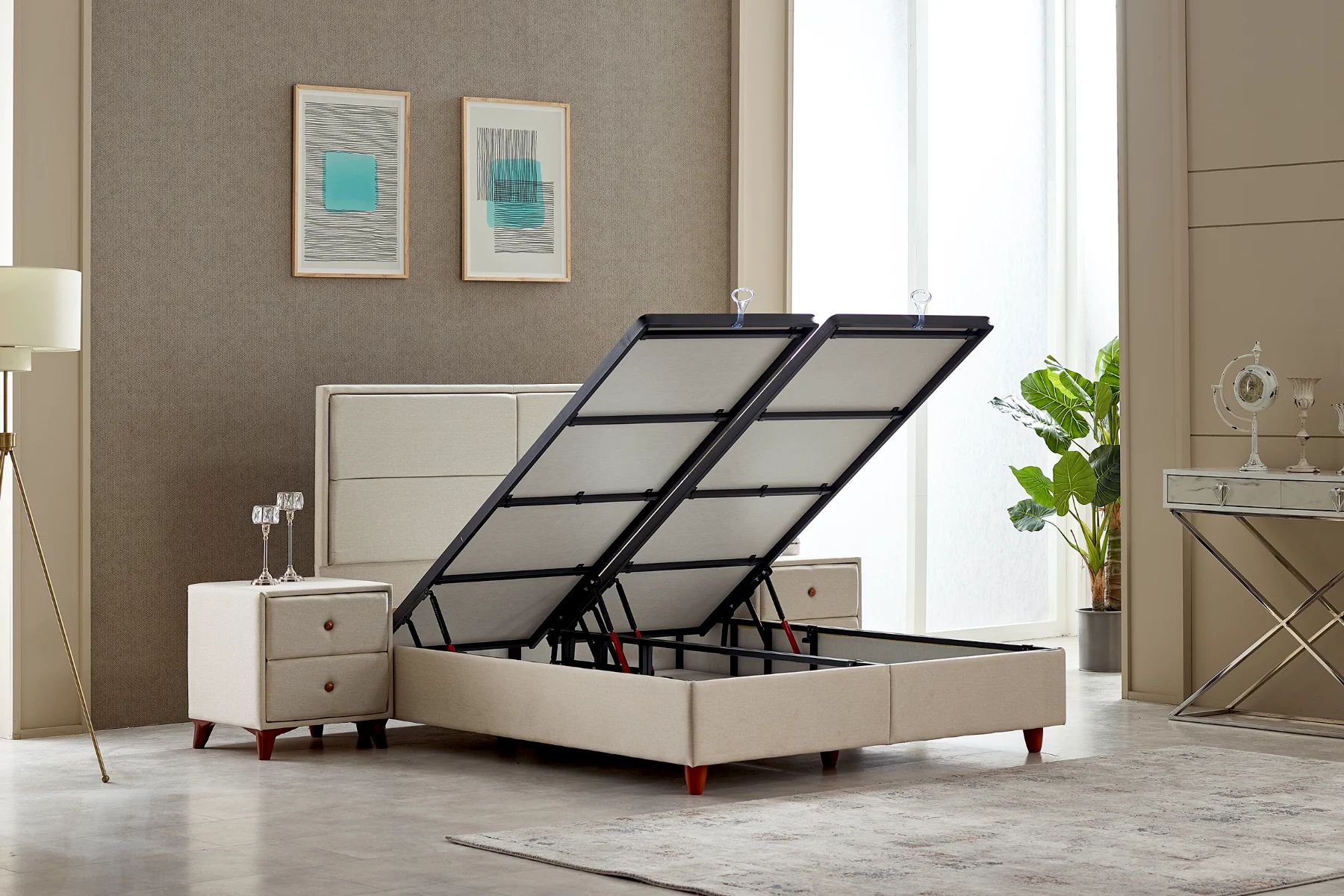 Milas Bettgestell+Kopfteil