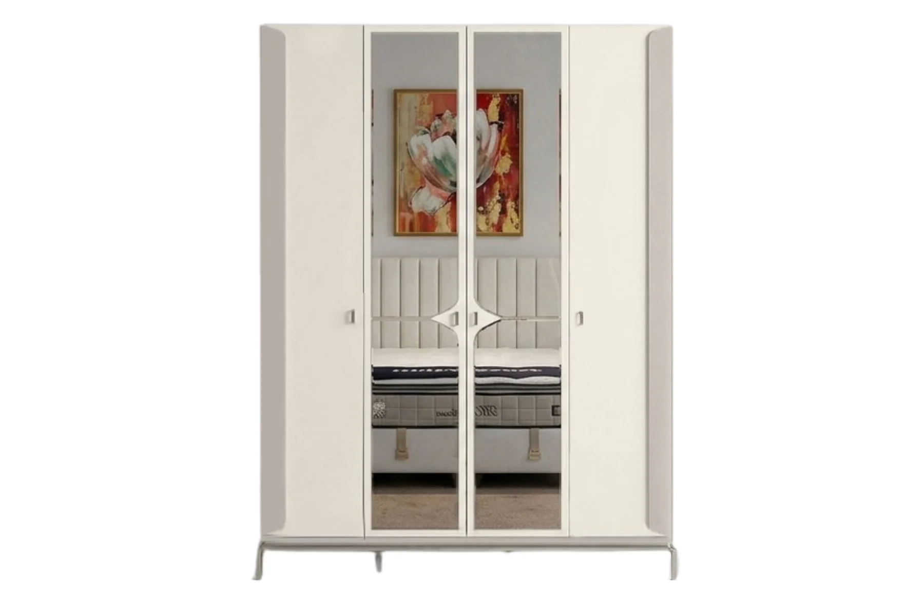 Riva 4-türiger Kleiderschrank