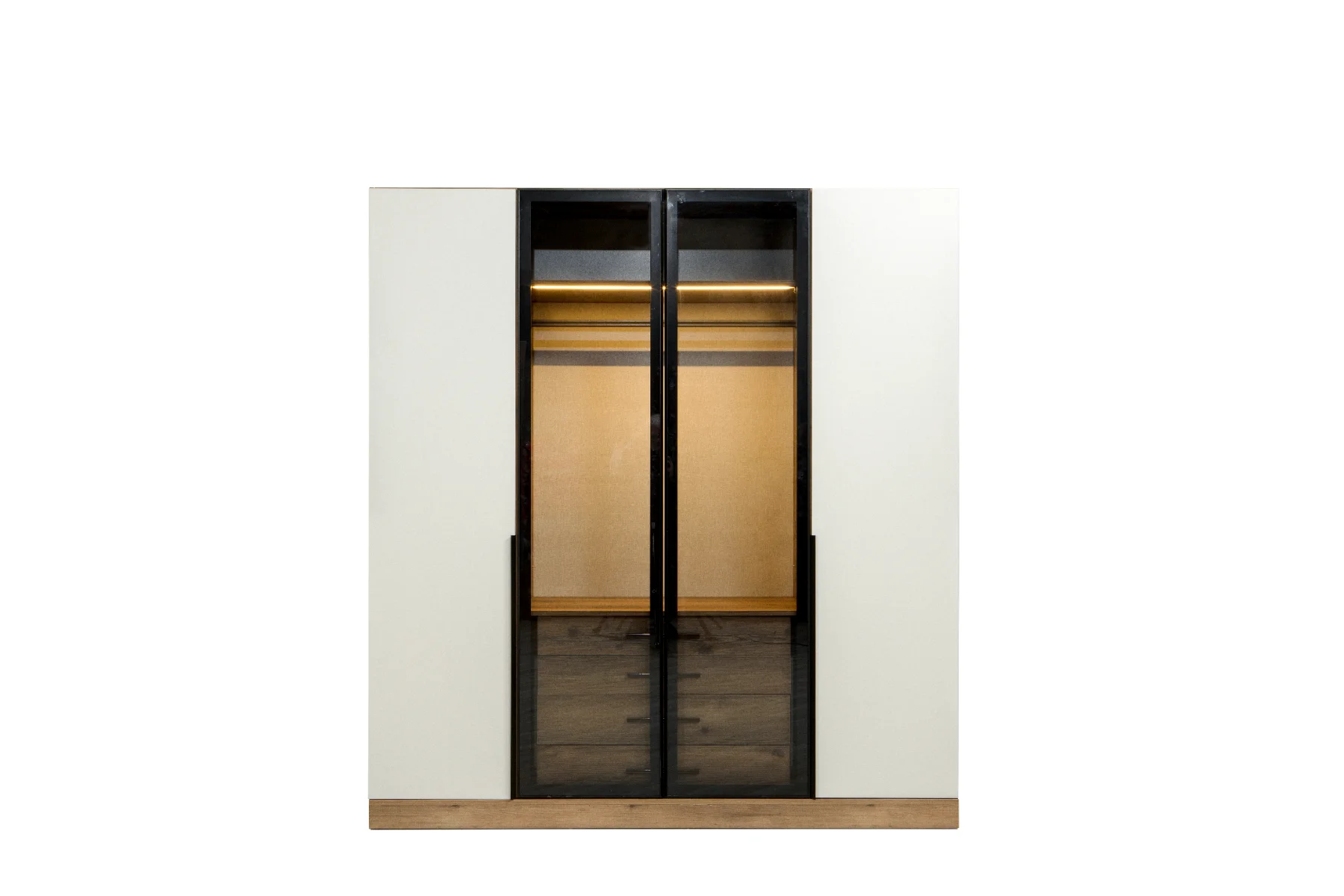 Armoire Venüs 4 Portes 2 Verres Fumés