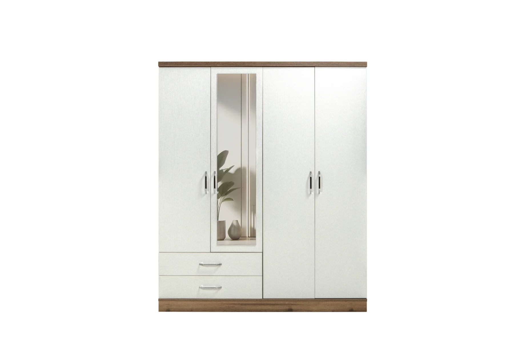 Bade Kleiderschrank 4-türig